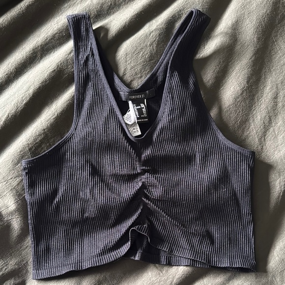 Forever 21 Tops - Forever 21 Ribbed Tank Top black